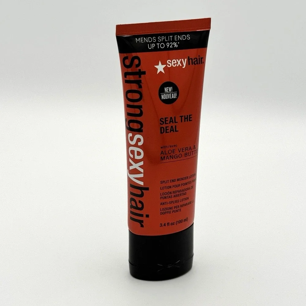 Strong Sexy Hair Seal The Deal Split End Mender Aloe Vera Mango Butter 3.4 Oz